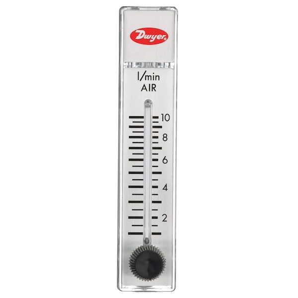 Flowmeter, range 100-1000 cc/min air.